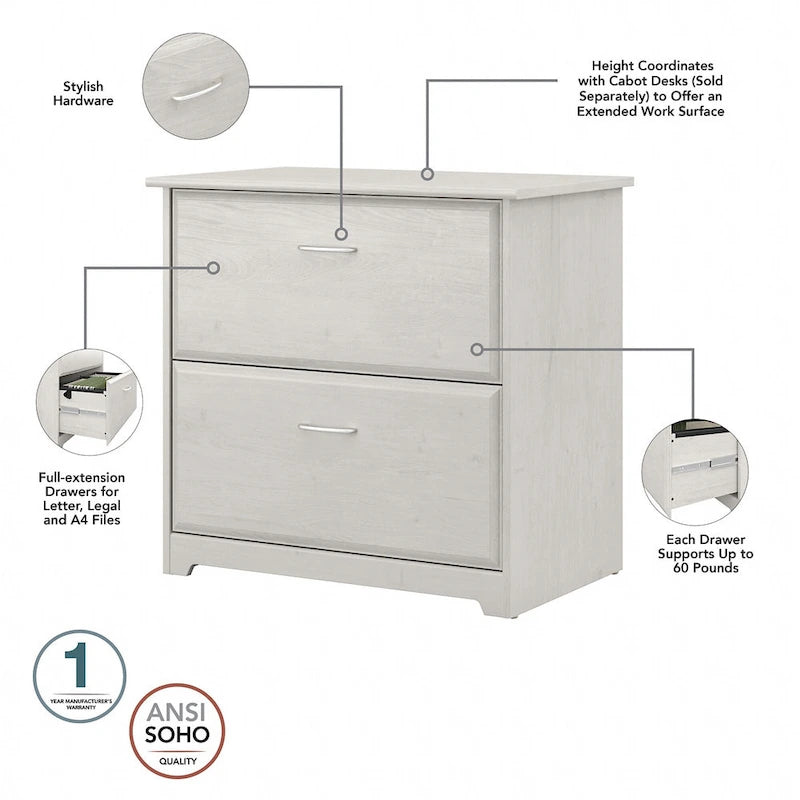 2 Drawer Lateral File Cabinet