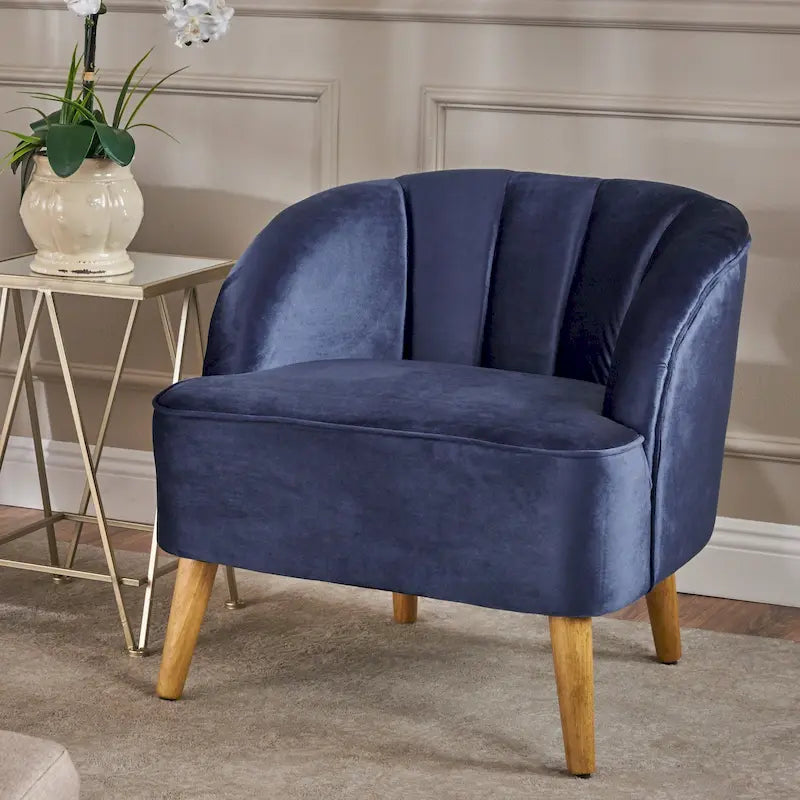 Modern Velvet Club Chair
