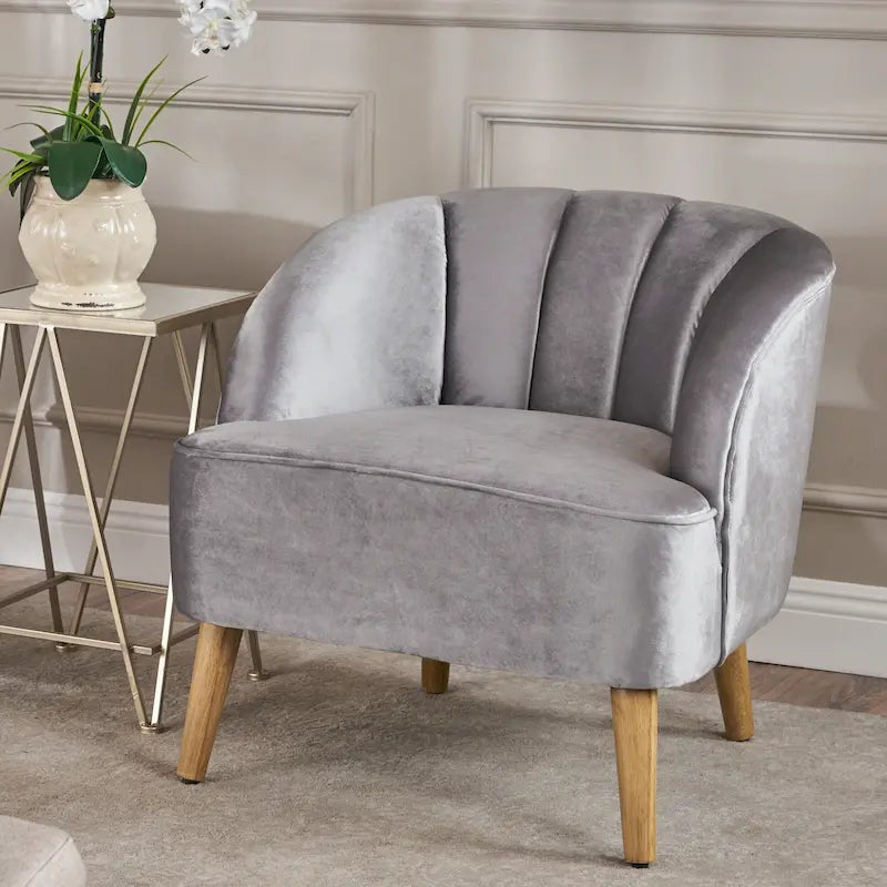 Modern Velvet Club Chair