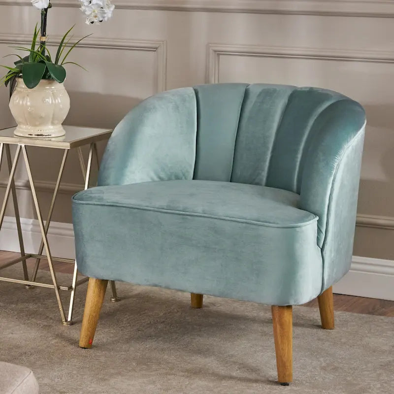 Modern Velvet Club Chair
