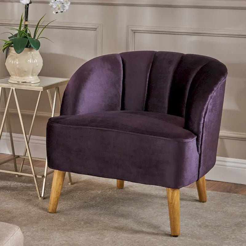 Modern Velvet Club Chair
