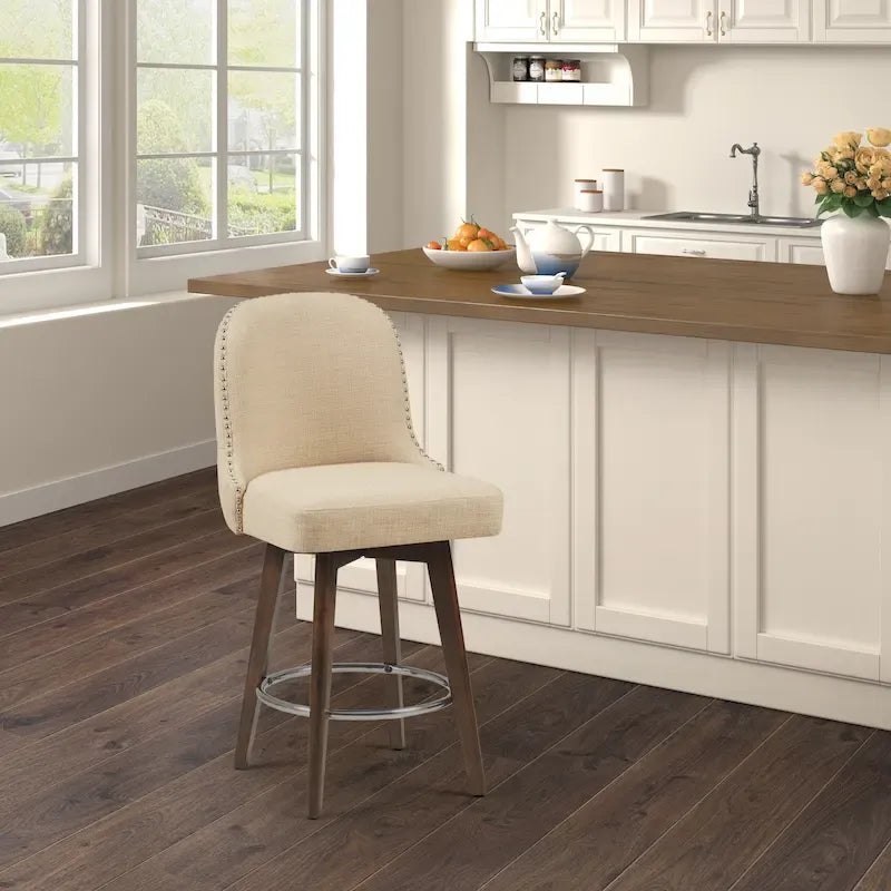 Counter Stool with 360-Degree Swivel Seat