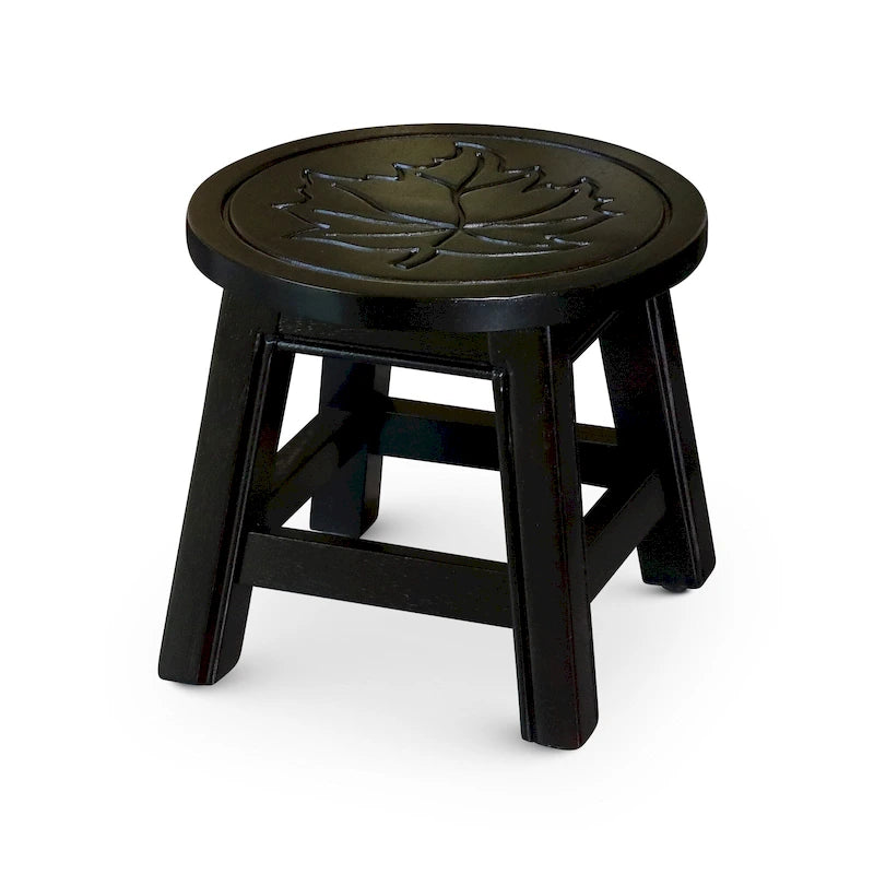 Carved Wooden Step Stool