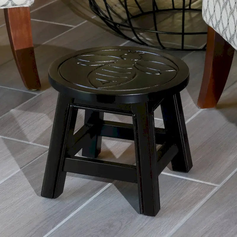 Carved Wooden Step Stool