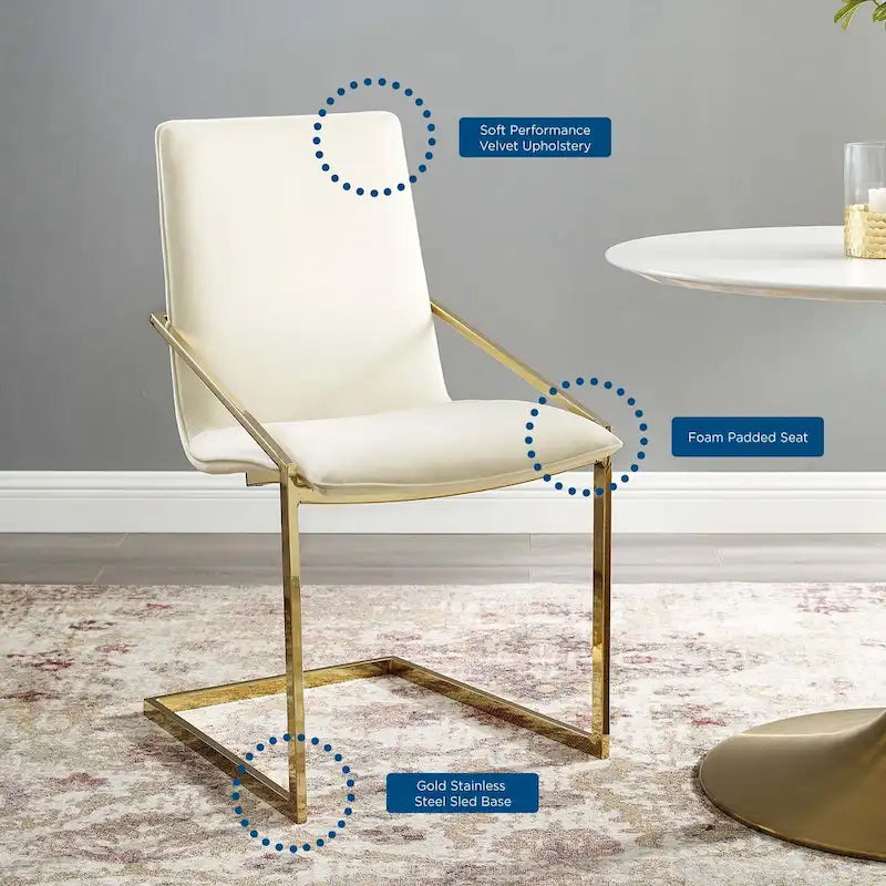 Velvet Dining Armchair