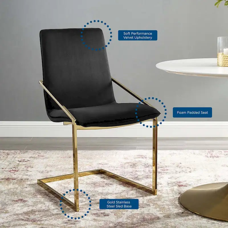 Velvet Dining Armchair