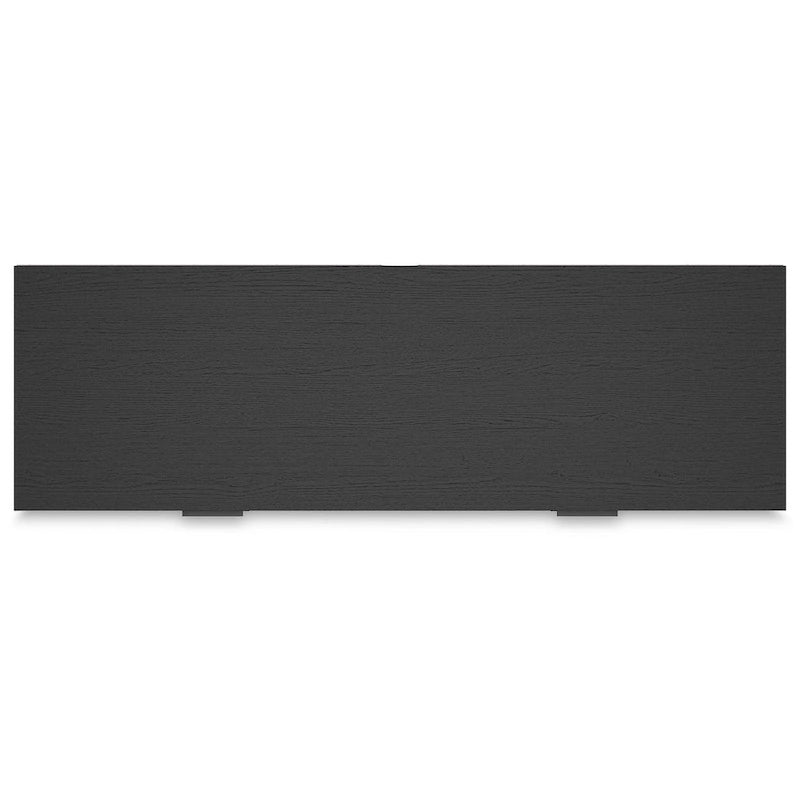 Black 6-Drawer Dresser with Metal Legs