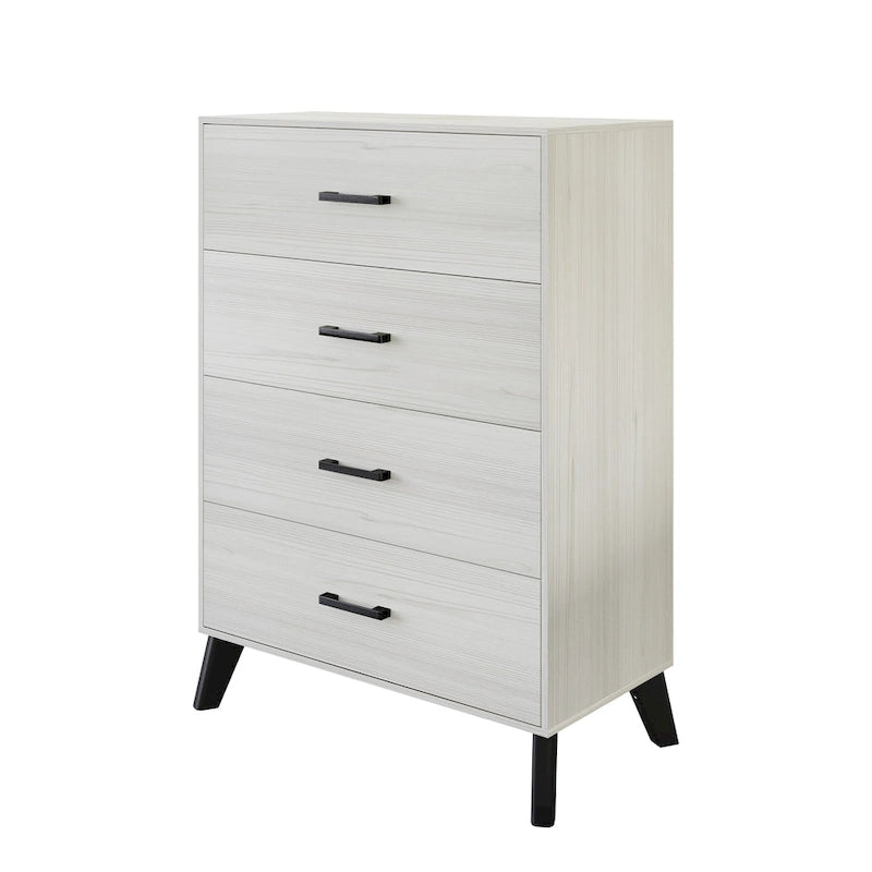 Classic Style 4-Drawers Wooden Chest