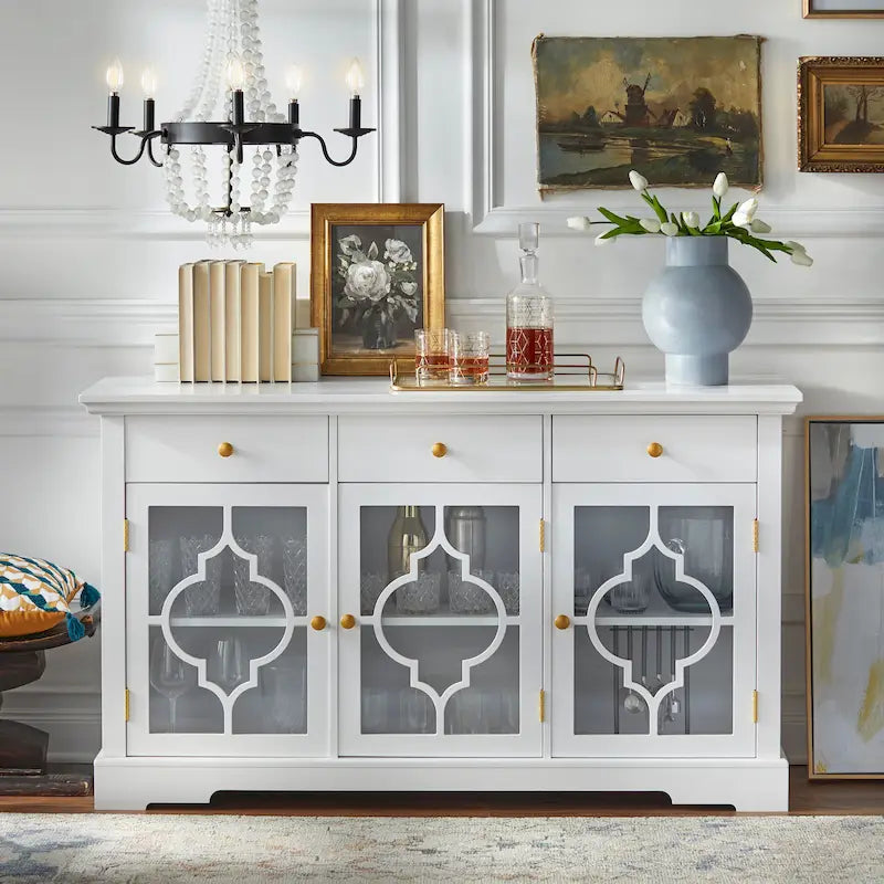 Glass Cabinet Sideboard Storage