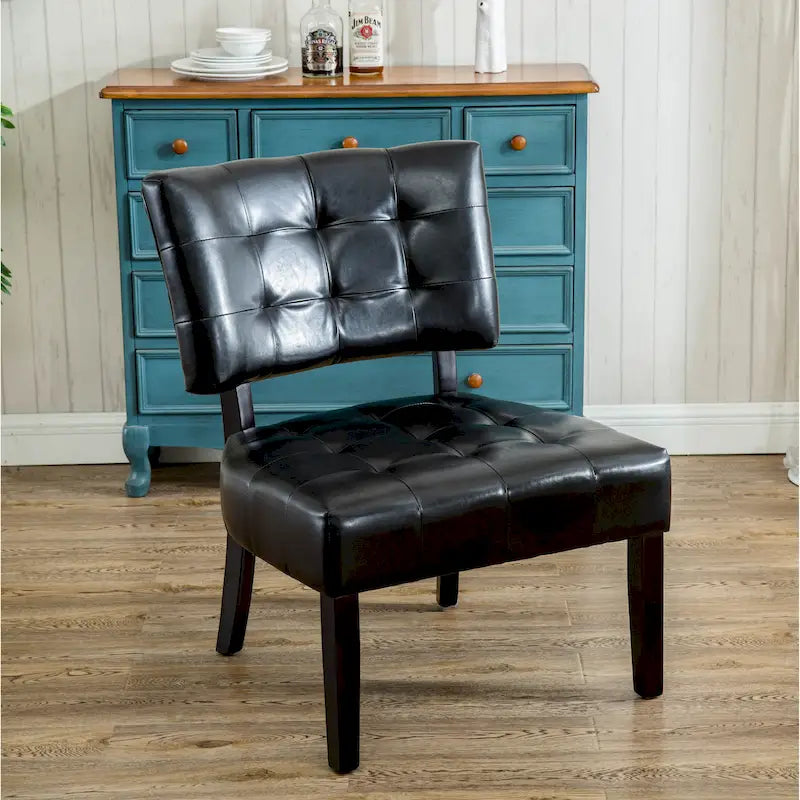 Boucle Tufted Accent Chair – Oversized Slipper Style