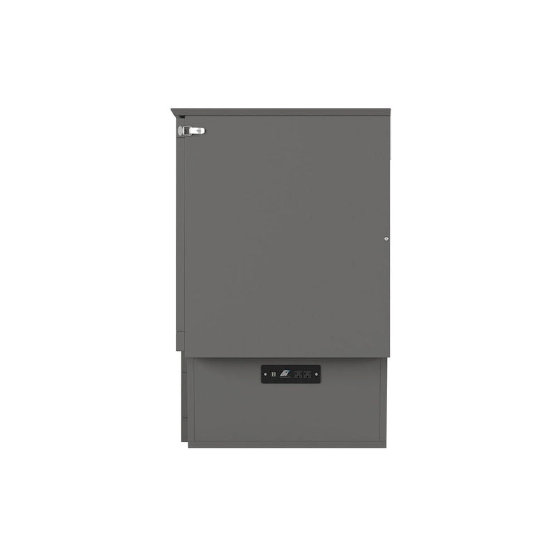 Full Murphy Bed Chest with 6" Memory Foam Mattress