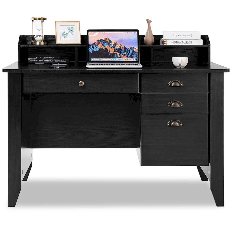 Computer Writing Desk with Drawers