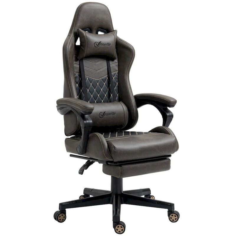 Gamingstuhl im Rennsport-Stil, ergonomischer Bürostuhl, höhenverstellbarer drehbarer Relaxsessel mit hoher Rückenlehne, PC-Computerschreibtischstuhl