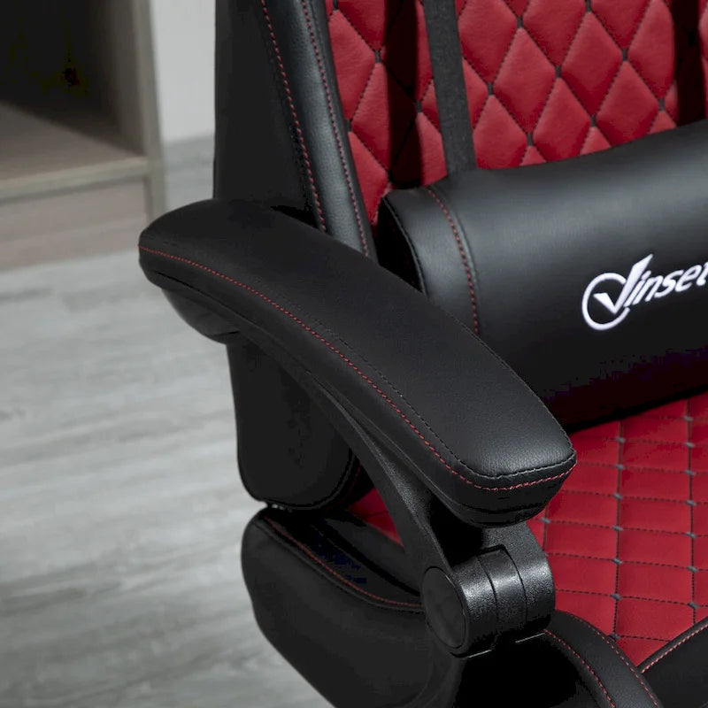 Gamingstuhl im Rennsport-Stil, ergonomischer Bürostuhl, höhenverstellbarer drehbarer Relaxsessel mit hoher Rückenlehne, PC-Computerschreibtischstuhl