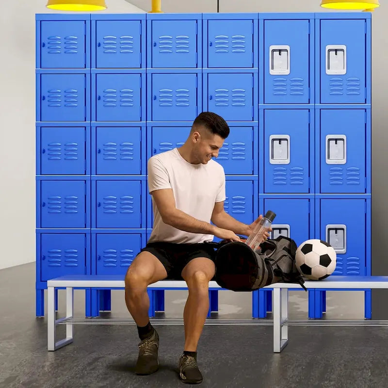 3-Door / 5-Door Metal Locker Storage Cabinet for School, Office & Gym