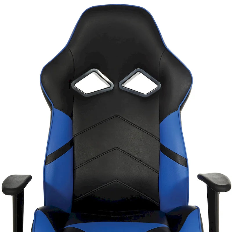 Fauteuil de jeu en similicuir avec touches de couleur