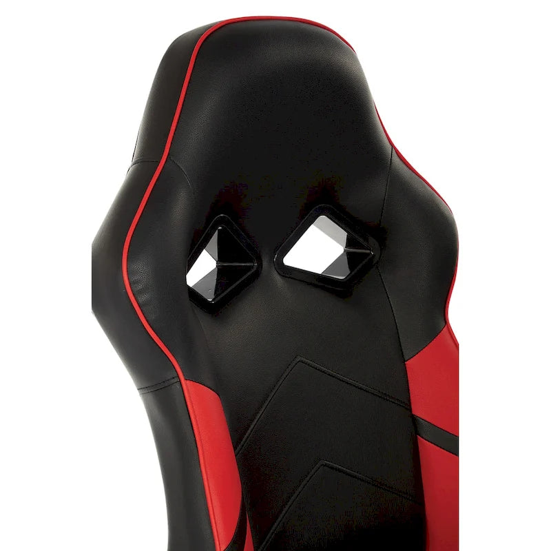 Fauteuil de jeu en similicuir avec touches de couleur