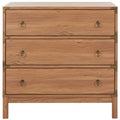 3-Drawer Chest with Gold Hardware