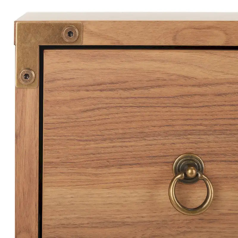 3-Drawer Chest with Gold Hardware