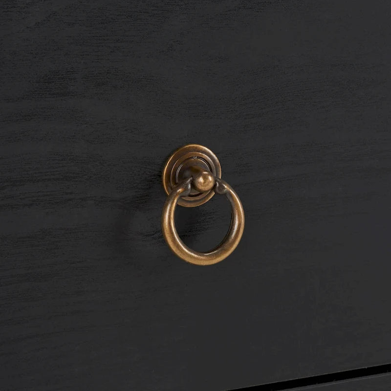 3-Drawer Chest with Gold Hardware