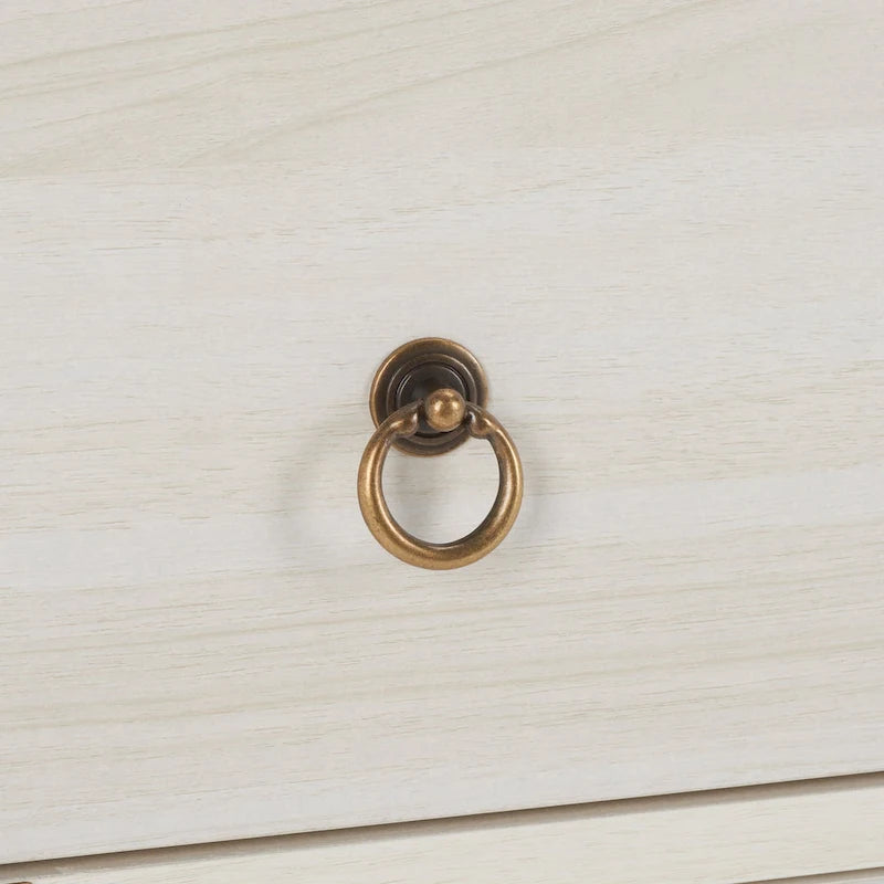 3-Drawer Chest with Gold Hardware