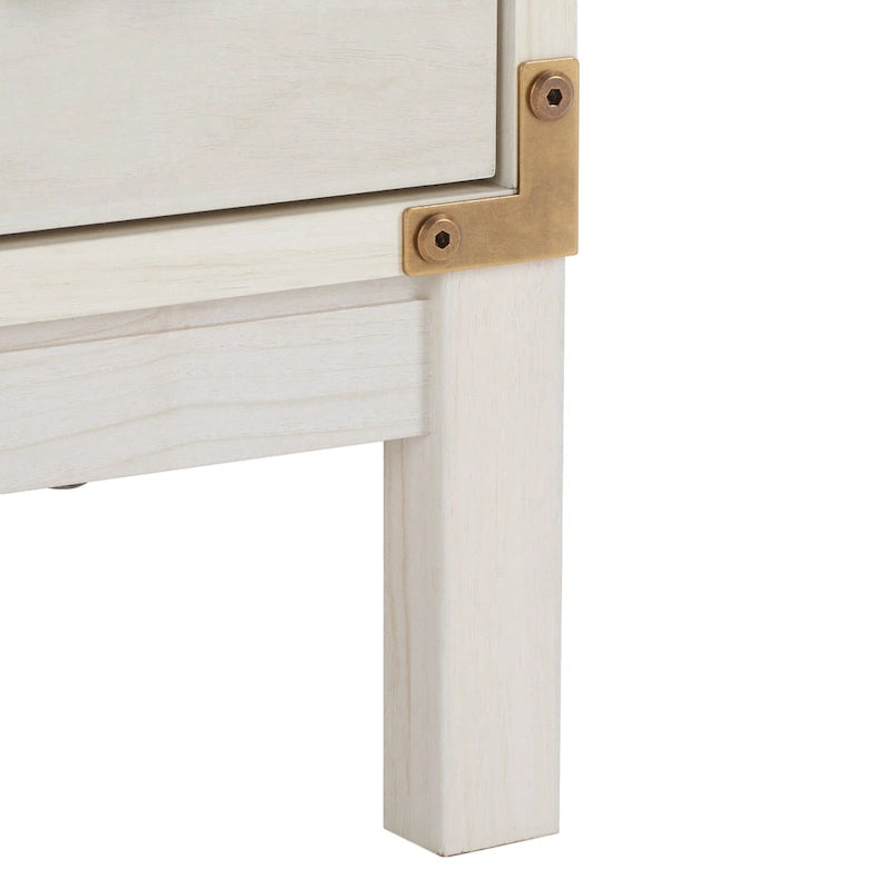 3-Drawer Chest with Gold Hardware
