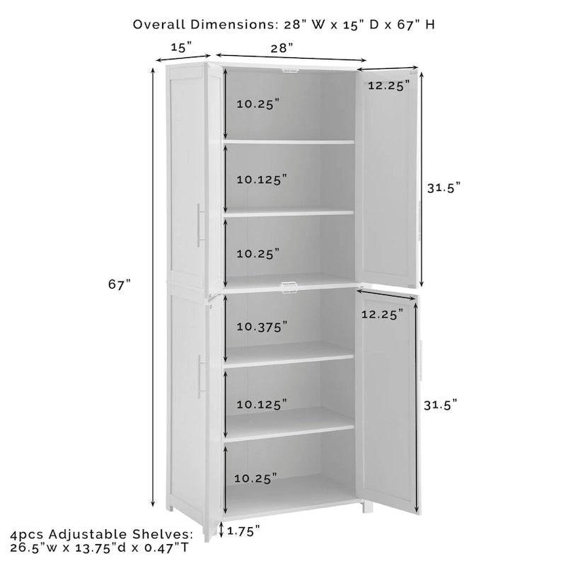 Garde-manger haut de cuisine - 28 W x 15 D x 67 H