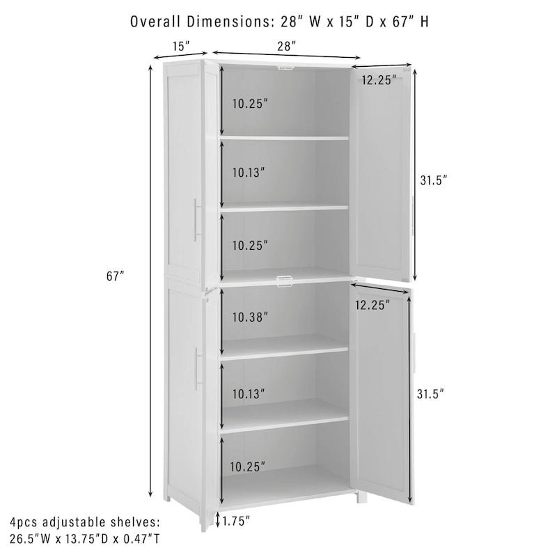 Garde-manger haut de cuisine - 28 W x 15 D x 67 H