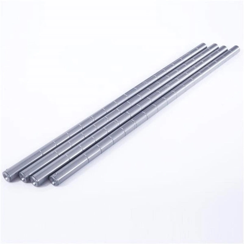 4-Shelf Carbon Steel Storage Rack - Silver Grey (13.77 x 9.84 x 31.5 in)