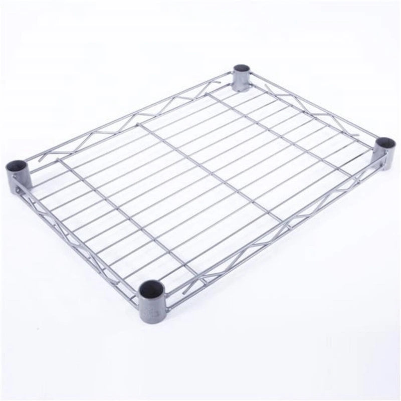 4-Shelf Carbon Steel Storage Rack - Silver Grey (13.77 x 9.84 x 31.5 in)