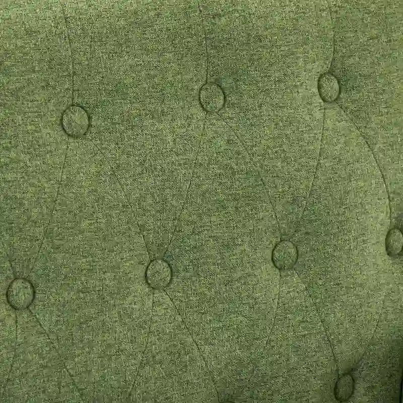 Mid-Century Modern Upholstered Linen Button Tufted Accent Chair