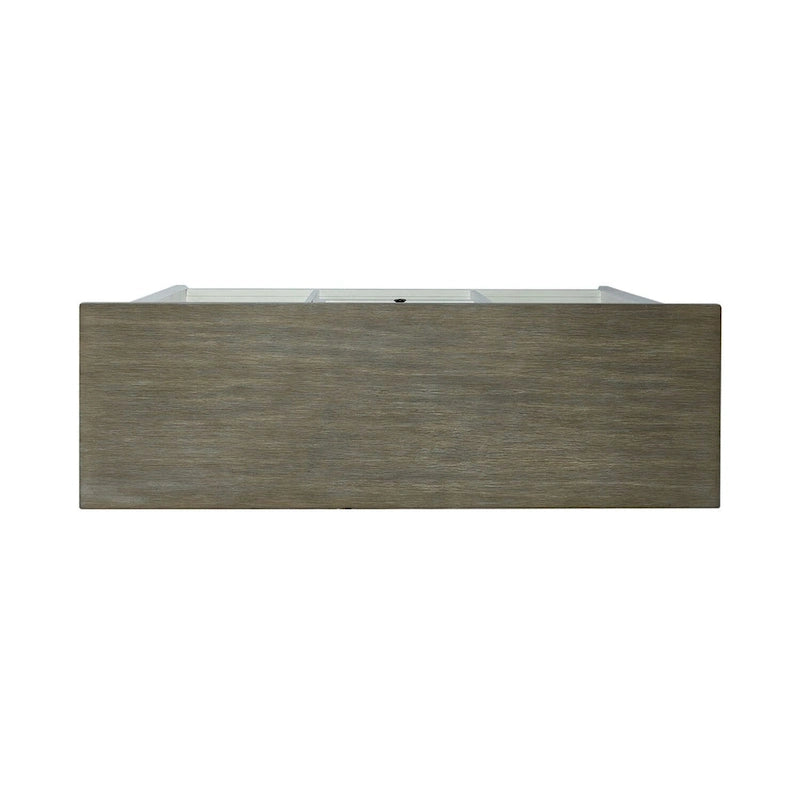 White Server with Stemware Storage